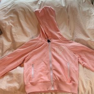 LF The Brand baby pink cropped sweatshirt